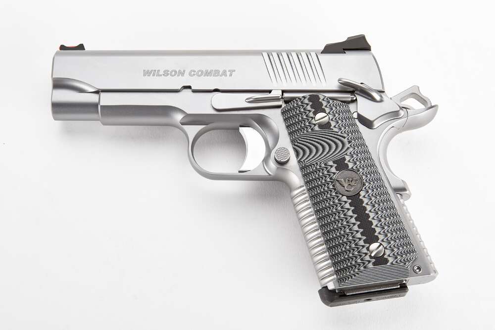 Handguns Wilson Combat ACP Commander 45ACP ACP 45ACP 4.25" 8+1 SS AMBI • ACP-COM-45A-SS • Model: ACP Commander